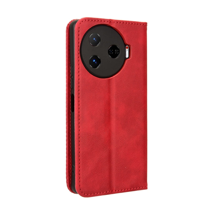 For Tecno Camon 30 Pro 5G Magnetic Buckle Retro Texture Leather Phone Case