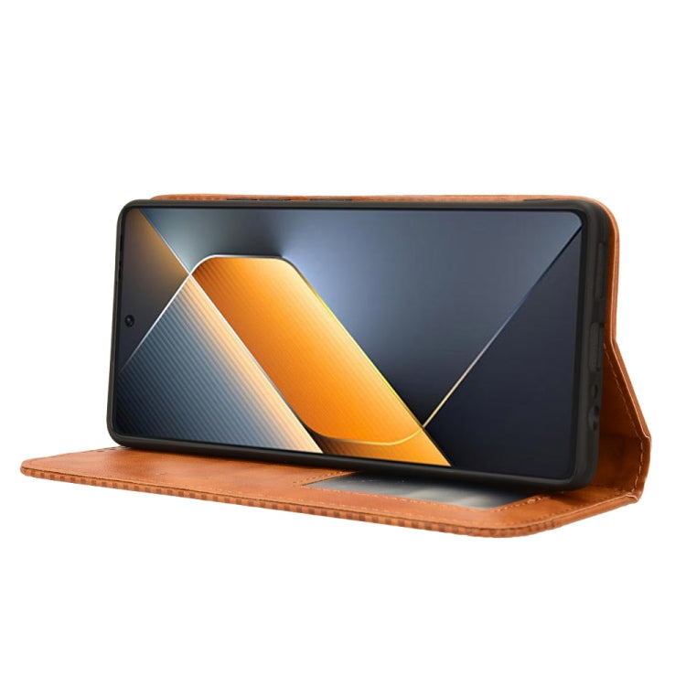 For Tecno Pova 6 Pro 5G Magnetic Buckle Retro Texture Leather Phone Case