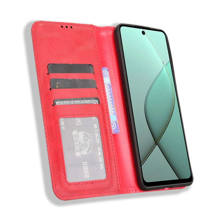 For Tecno Spark 20 Pro 5G Magnetic Buckle Retro Texture Leather Phone Case