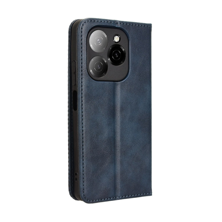 For Tecno Spark 20 Pro 5G Magnetic Buckle Retro Texture Leather Phone Case