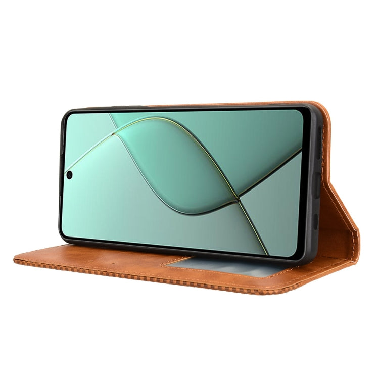 For Tecno Spark 20 Pro 5G Magnetic Buckle Retro Texture Leather Phone Case