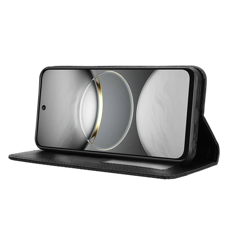 For Tecno Spark 30C 4G Magnetic Buckle Retro Texture Leather Phone Case