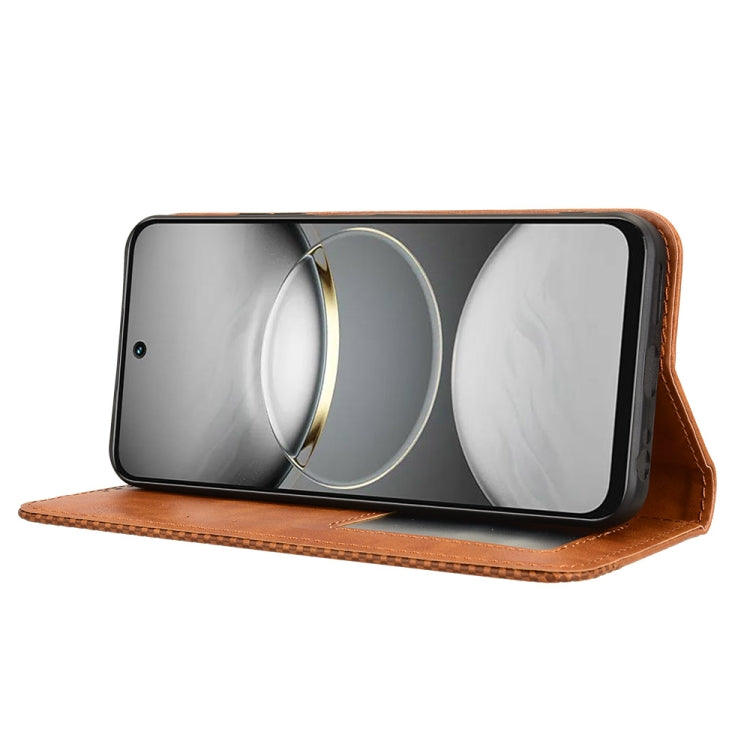 For Tecno Spark 30C 4G Magnetic Buckle Retro Texture Leather Phone Case