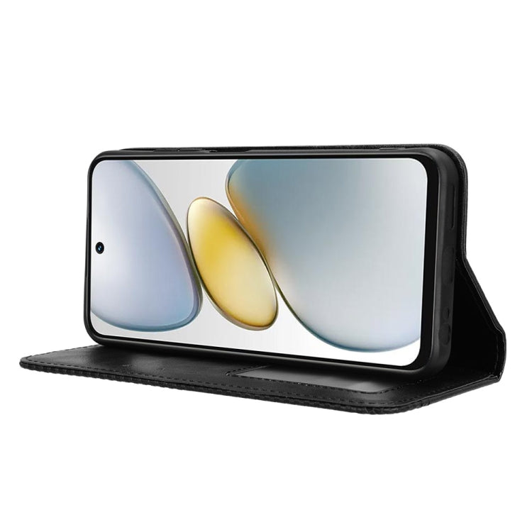 For Tecno Spark Go 1 / Pop 9 / Spark Go 2025 Magnetic Buckle Retro Texture Leather Phone Case