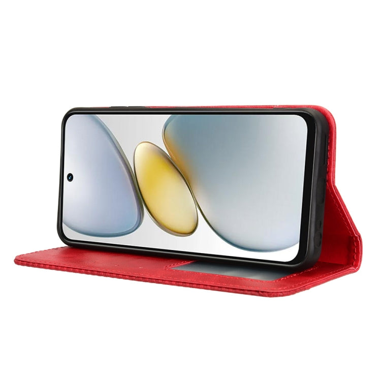 For Tecno Spark Go 1 / Pop 9 / Spark Go 2025 Magnetic Buckle Retro Texture Leather Phone Case