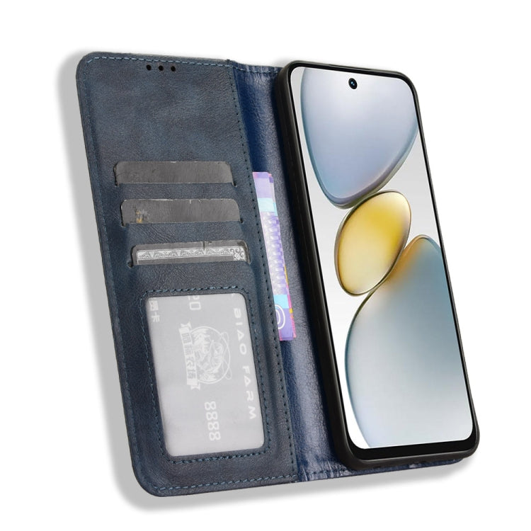 For Tecno Spark Go 1 / Pop 9 / Spark Go 2025 Magnetic Buckle Retro Texture Leather Phone Case