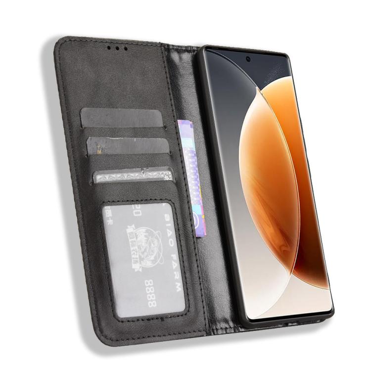 For Tecno Camon 30S 4G / 30S Pro 4G Magnetic Buckle Retro Texture Leather Phone Case