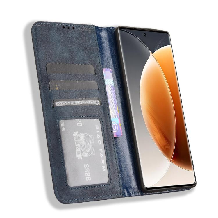 For Tecno Camon 30S 4G / 30S Pro 4G Magnetic Buckle Retro Texture Leather Phone Case