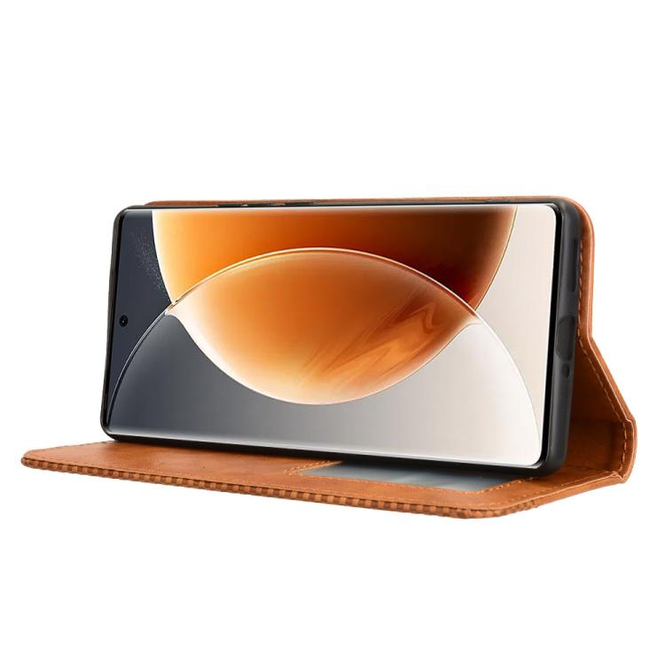 For Tecno Camon 30S 4G / 30S Pro 4G Magnetic Buckle Retro Texture Leather Phone Case