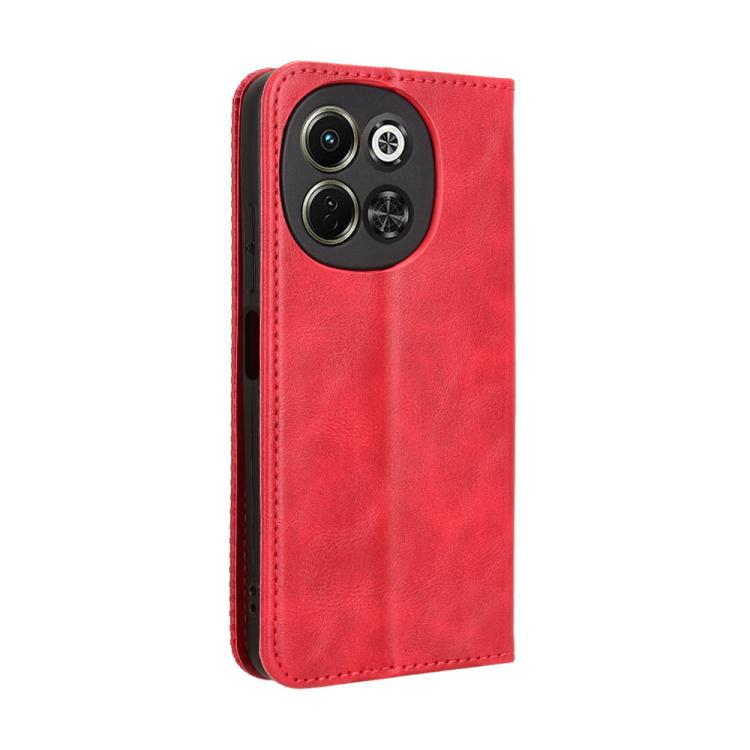For Tecno Pova 6 Neo 5G / Spark 30 5G Magnetic Buckle Retro Texture Leather Phone Case