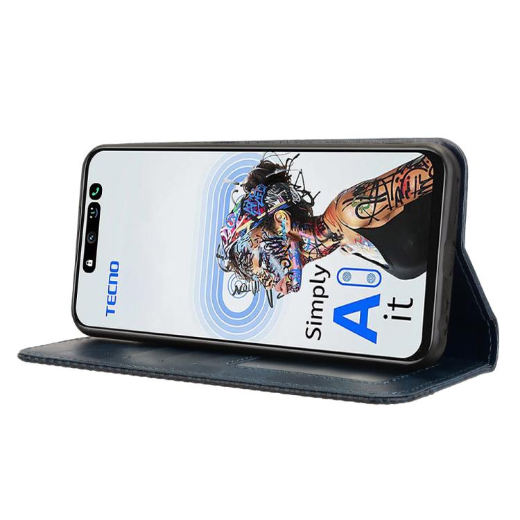 For Tecno Pova 6 Neo 5G / Spark 30 5G Magnetic Buckle Retro Texture Leather Phone Case