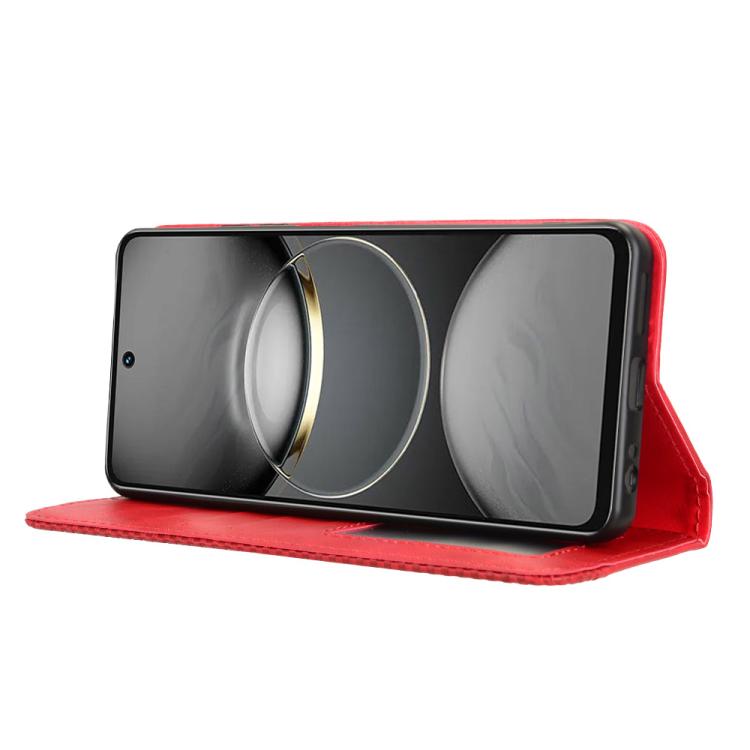 For Tecno Spark 30 4G Magnetic Buckle Retro Texture Leather Phone Case