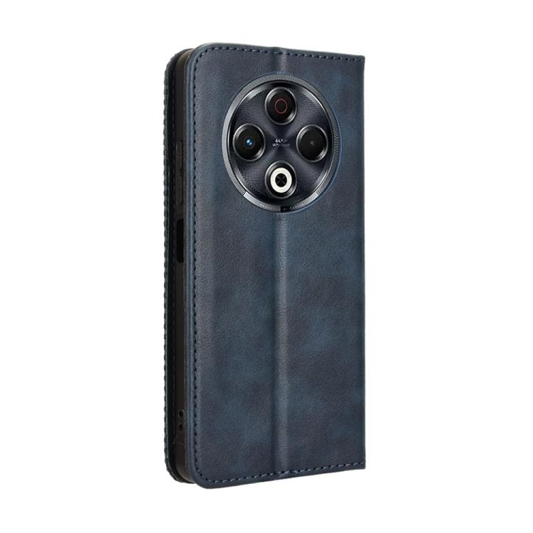 For Tecno Spark 30 4G Magnetic Buckle Retro Texture Leather Phone Case