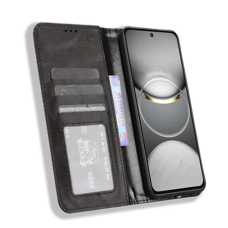 For Tecno Spark 30 Pro 4G Magnetic Buckle Retro Texture Leather Phone Case