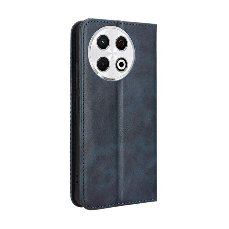 For Tecno Spark 30 Pro 4G Magnetic Buckle Retro Texture Leather Phone Case