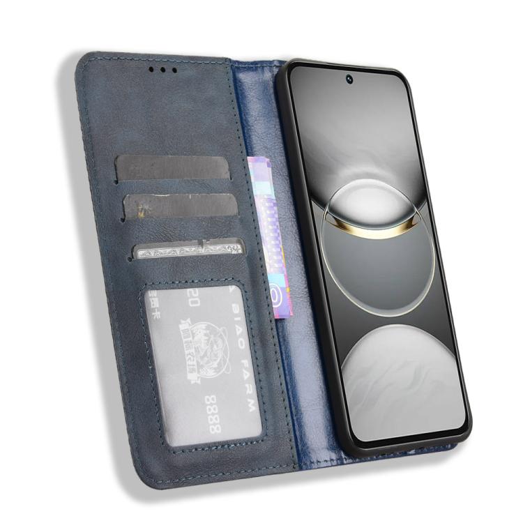 For Tecno Spark 30 Pro 4G Magnetic Buckle Retro Texture Leather Phone Case