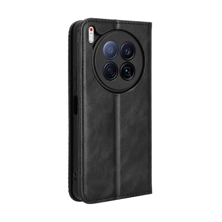 For Tecno Camon 40 Premier 5G Magnetic Buckle Retro Texture Leather Phone Case