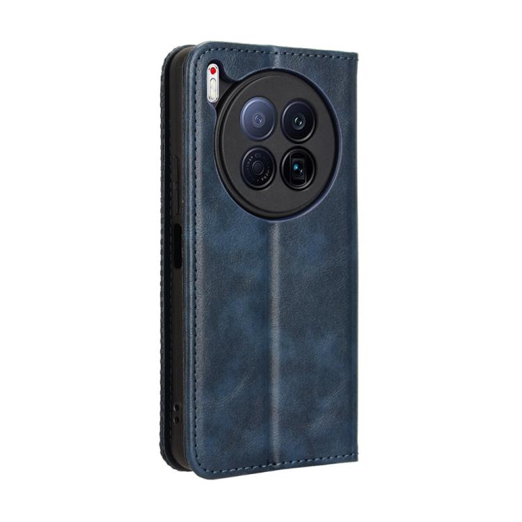 For Tecno Camon 40 Premier 5G Magnetic Buckle Retro Texture Leather Phone Case