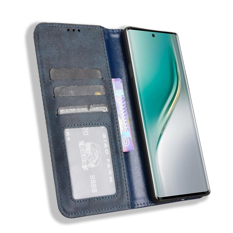 For Tecno Camon 40 4G Magnetic Buckle Retro Texture Leather Phone Case