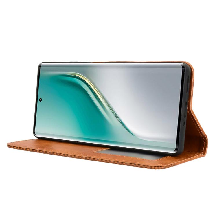 For Tecno Camon 40 4G Magnetic Buckle Retro Texture Leather Phone Case
