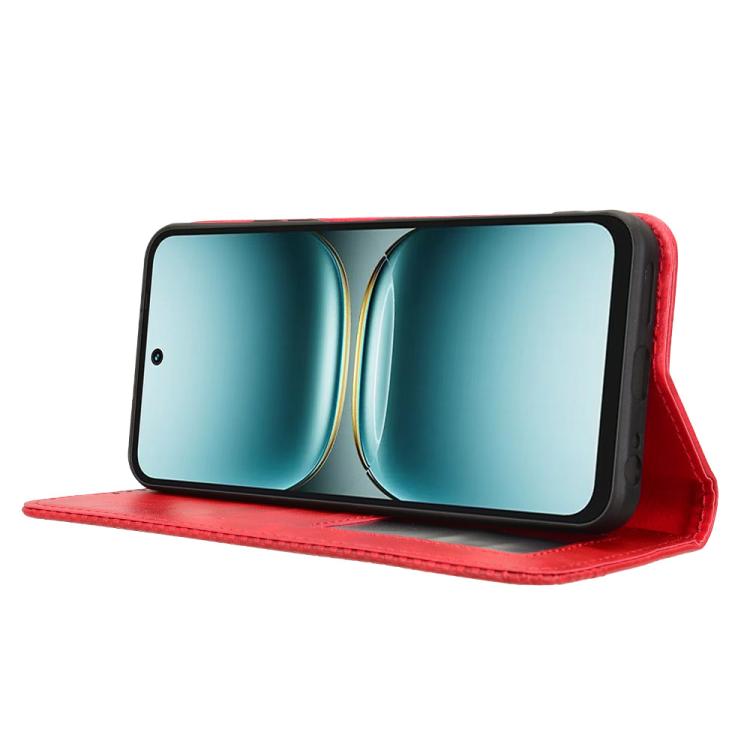 For Tecno Pova 7 4G Magnetic Buckle Retro Texture Leather Phone Case