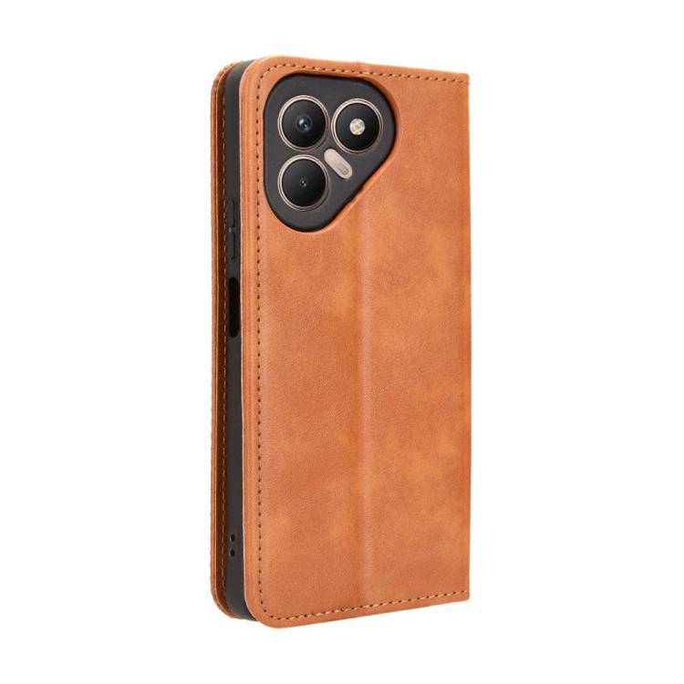 For Tecno Pova 7 4G Magnetic Buckle Retro Texture Leather Phone Case