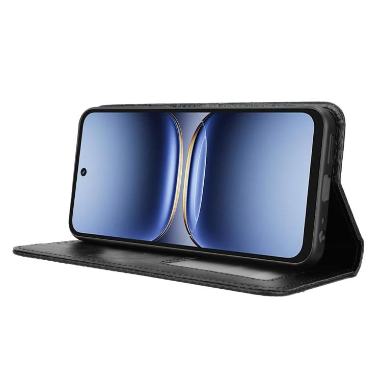 For Tecno Spark 40 4G Magnetic Buckle Retro Texture Leather Phone Case