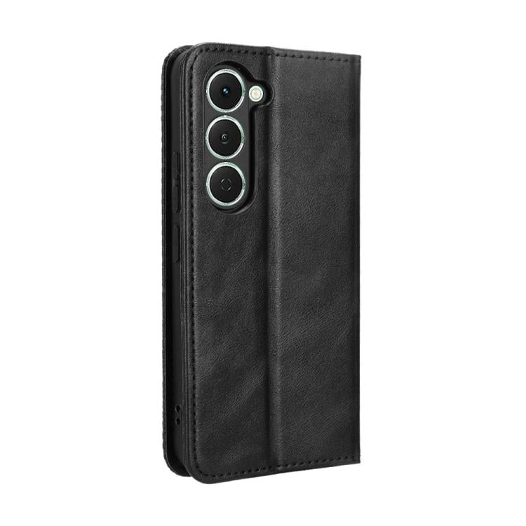 For Tecno Spark 40 Pro 4G Magnetic Buckle Retro Texture Leather Phone Case