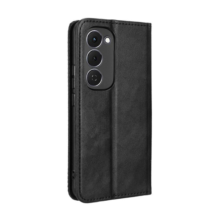 For Tecno Spark 40 Pro+ 4G Magnetic Buckle Retro Texture Leather Phone Case