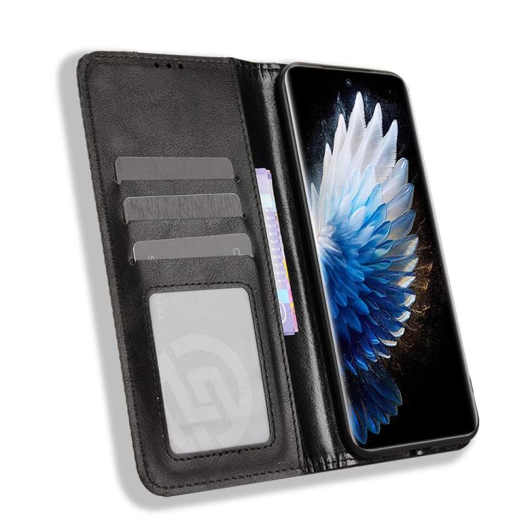 For Tecno Spark 40 Pro+ 4G Magnetic Buckle Retro Texture Leather Phone Case