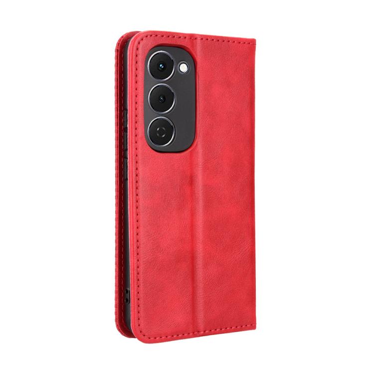 For Tecno Spark 40 Pro+ 4G Magnetic Buckle Retro Texture Leather Phone Case