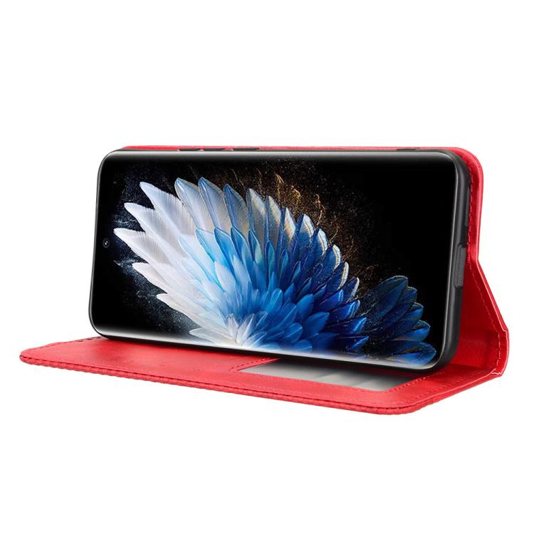 For Tecno Spark 40 Pro+ 4G Magnetic Buckle Retro Texture Leather Phone Case