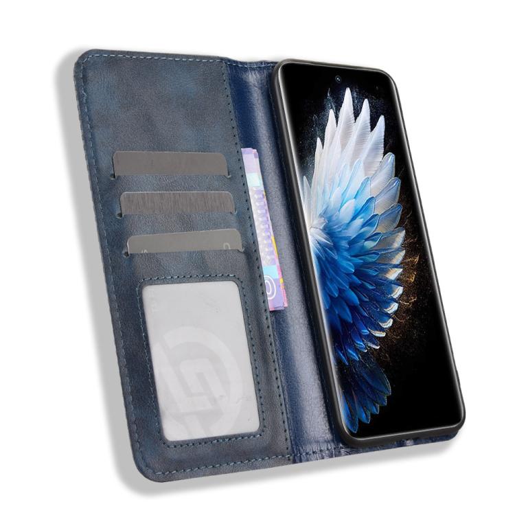For Tecno Spark 40 Pro+ 4G Magnetic Buckle Retro Texture Leather Phone Case