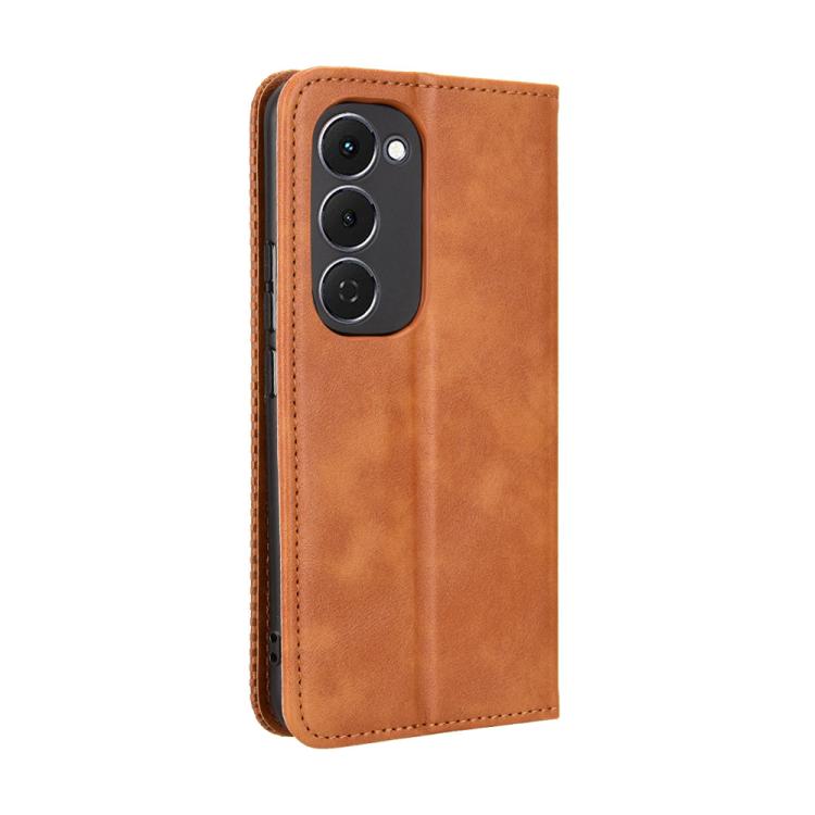 For Tecno Spark 40 Pro+ 4G Magnetic Buckle Retro Texture Leather Phone Case
