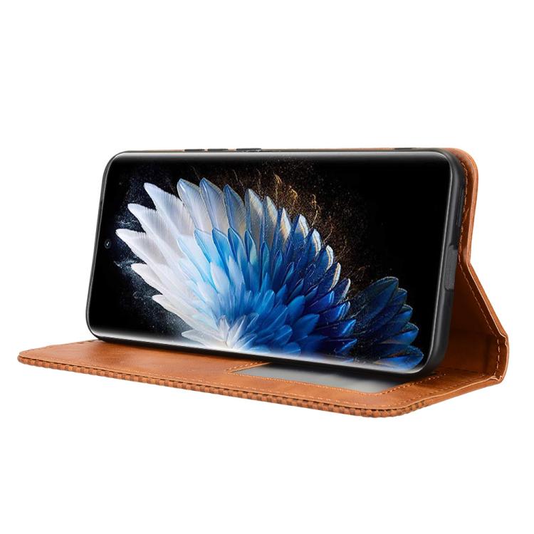 For Tecno Spark 40 Pro+ 4G Magnetic Buckle Retro Texture Leather Phone Case