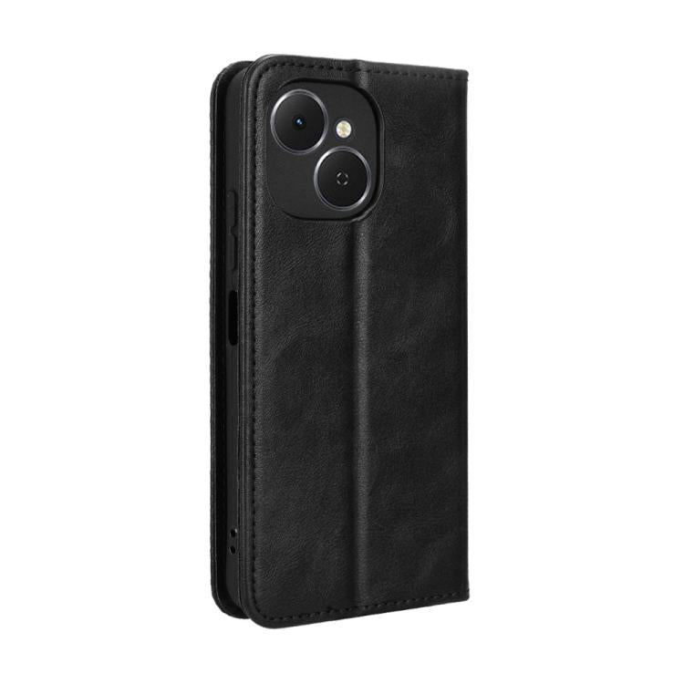 For Tecno Spark 40C Magnetic Buckle Retro Texture Leather Phone Case