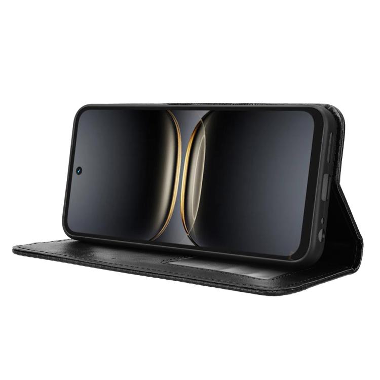 For Tecno Spark 40C Magnetic Buckle Retro Texture Leather Phone Case