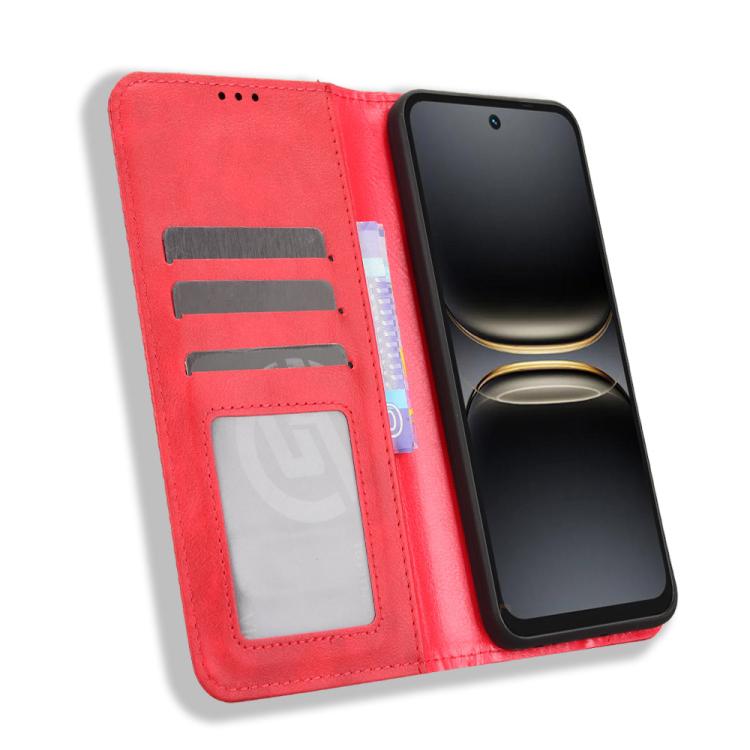 For Tecno Spark 40C Magnetic Buckle Retro Texture Leather Phone Case