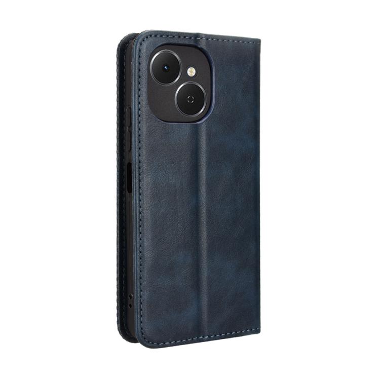 For Tecno Spark 40C Magnetic Buckle Retro Texture Leather Phone Case