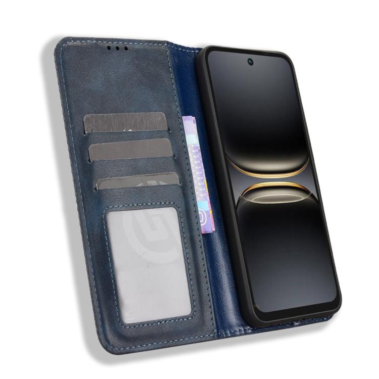 For Tecno Spark 40C Magnetic Buckle Retro Texture Leather Phone Case