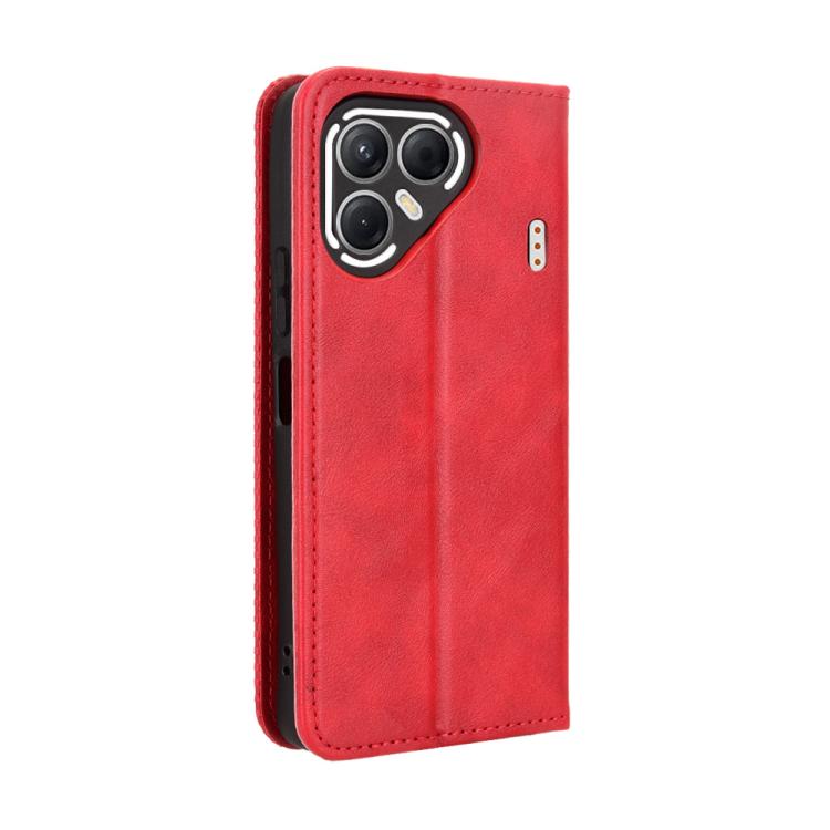 For Tecno Pova 7 5G Magnetic Buckle Retro Texture Leather Phone Case