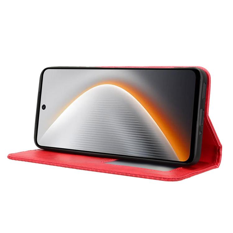 For Tecno Pova 7 5G Magnetic Buckle Retro Texture Leather Phone Case