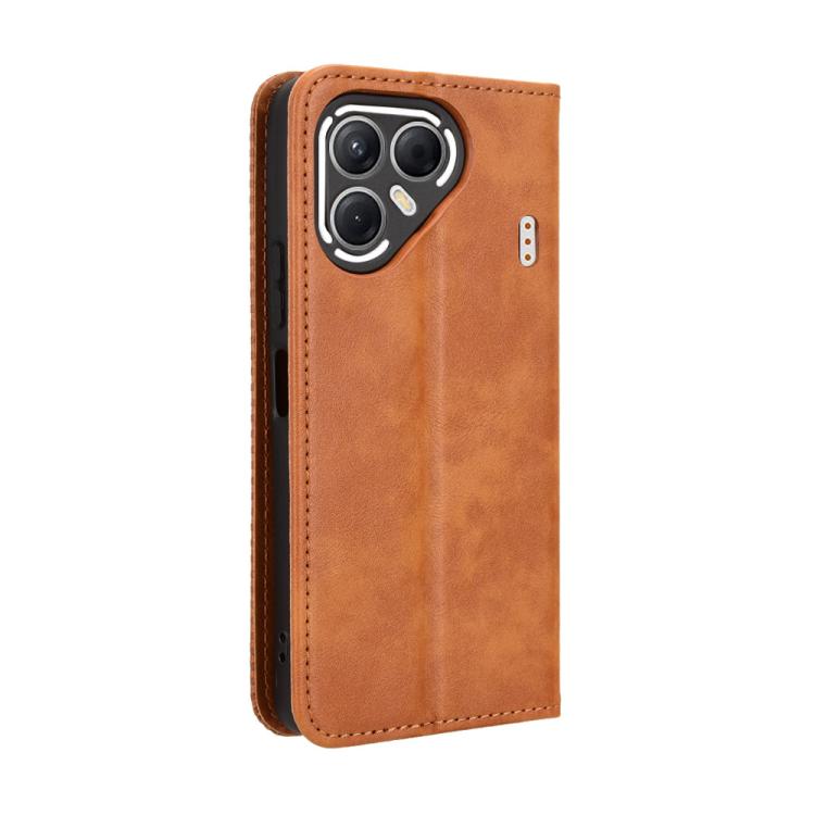 For Tecno Pova 7 5G Magnetic Buckle Retro Texture Leather Phone Case
