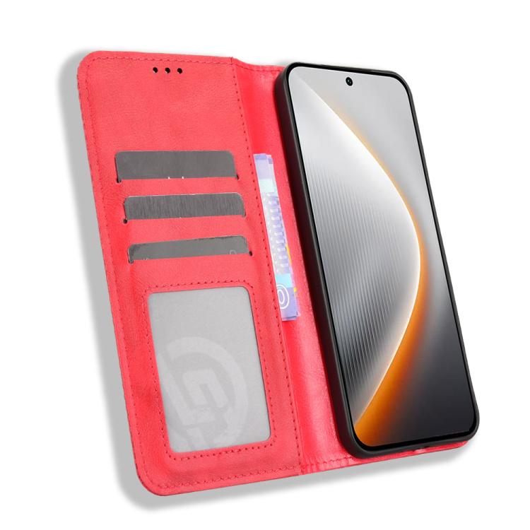 For Tecno Pova 7 Pro 5G Magnetic Buckle Retro Texture Leather Phone Case
