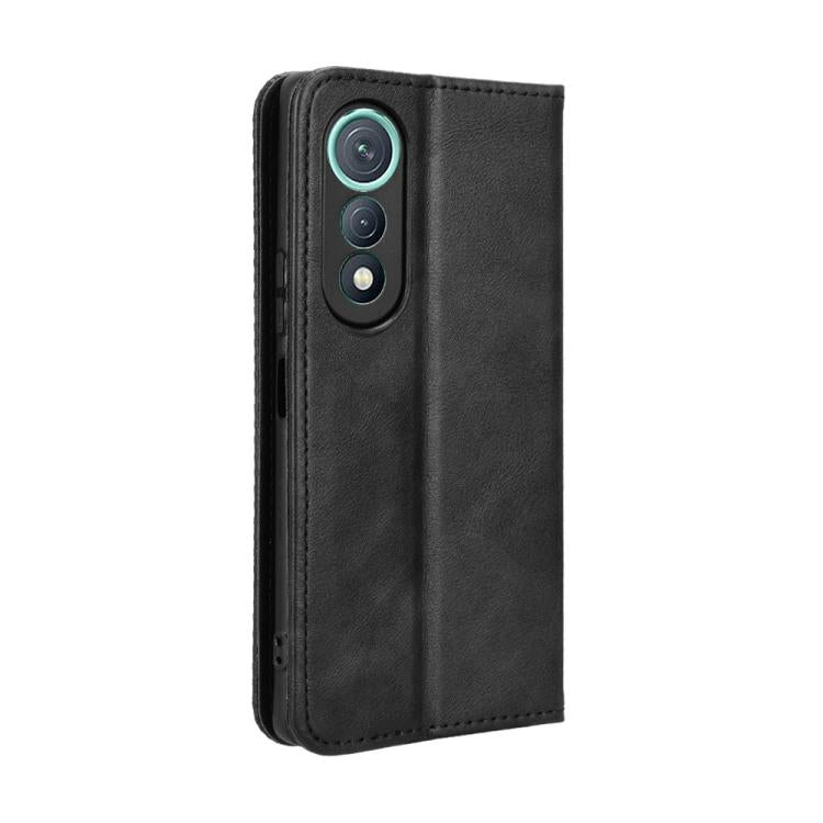 For Tecno Pova Curve 5G Magnetic Buckle Retro Texture Leather Phone Case