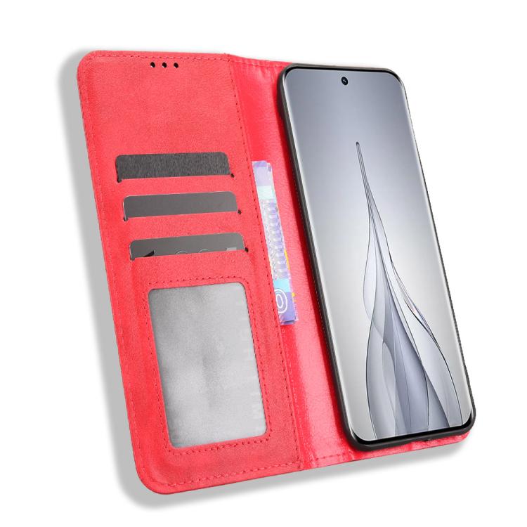 For Tecno Spark Slim Magnetic Buckle Retro Texture Leather Phone Case