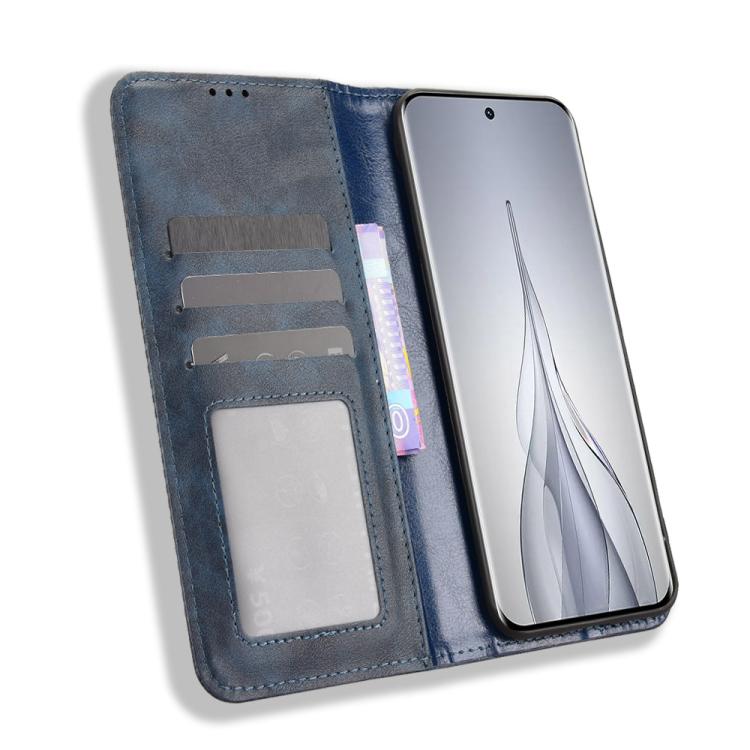 For Tecno Spark Slim Magnetic Buckle Retro Texture Leather Phone Case