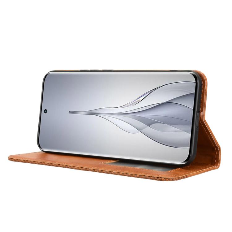 For Tecno Spark Slim Magnetic Buckle Retro Texture Leather Phone Case