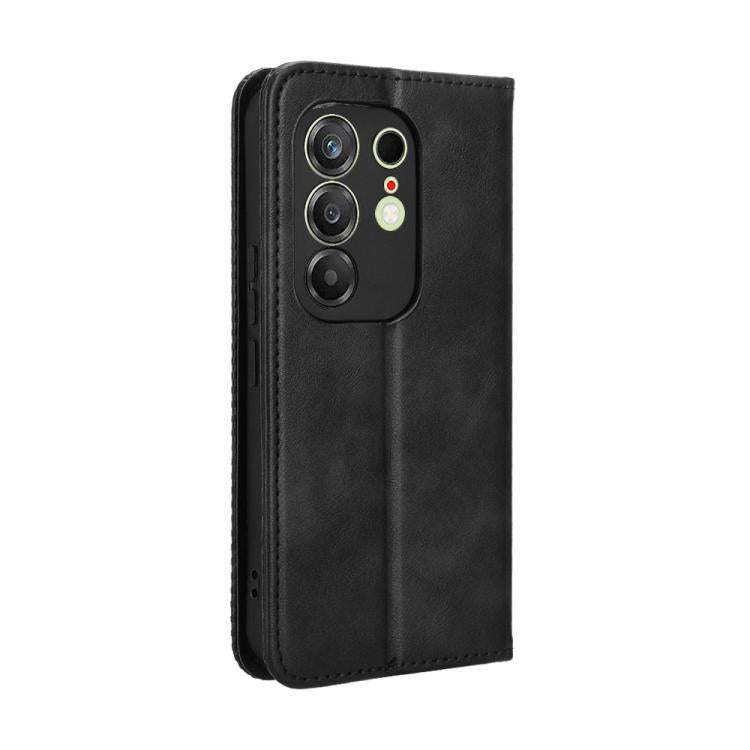 For Tecno Camon 50 4G Magnetic Buckle Retro Texture Leather Phone Case
