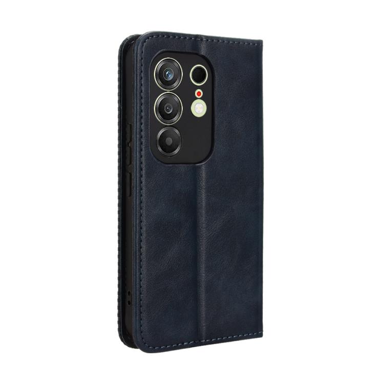For Tecno Camon 50 4G Magnetic Buckle Retro Texture Leather Phone Case